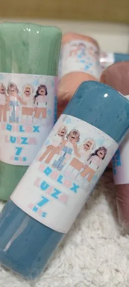 Sabonete Lembrancinha Infantil Personalizada Tema da Festa - artesanato feito à mão por Juliana Biz - casa e bem estar