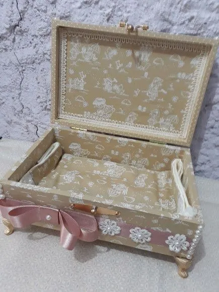 Caixa forrada com toalha decorada - foto 3