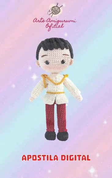 Receita Príncipe Encantado Amigurumi - feito à mão por Arte Amigurumi Oficial