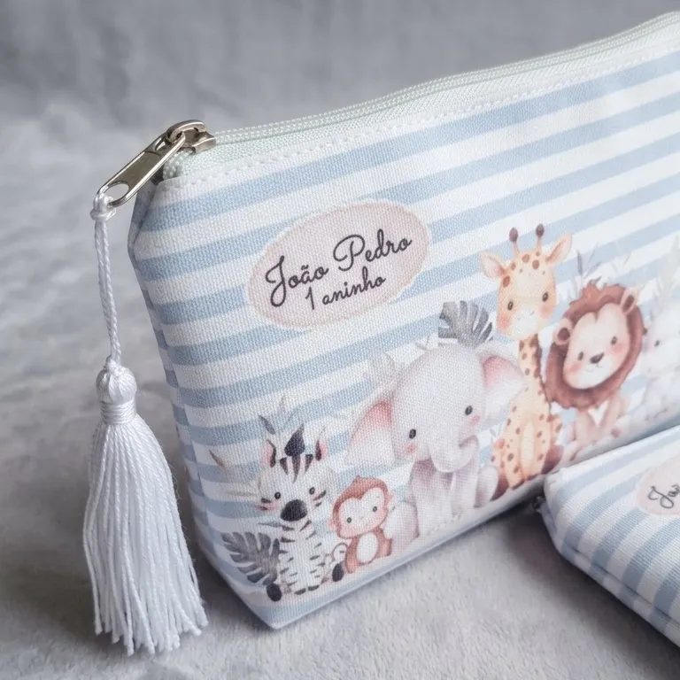 Necessaire Personalizada Safari Baby – Lembrancinha de Aniversário Infantil - foto 4