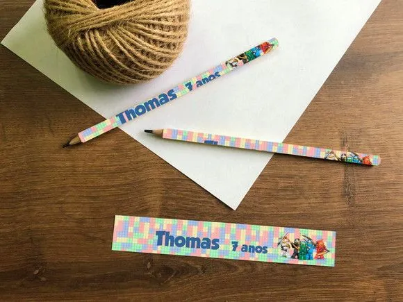 Lápis Ninjago Personalizado - artesanato feito à mão por creativitybynina