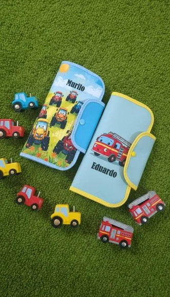 Necessaire para Kit Higiene - Aventura Sobre Rodas - feito à mão por Innovare Studio