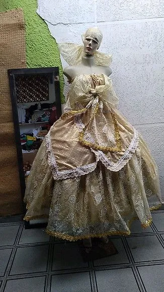 Roupa Oxum - artesanato feito à mão por Ateliê Ofatemi