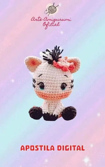 Receita Zebra Safari Amigurumi