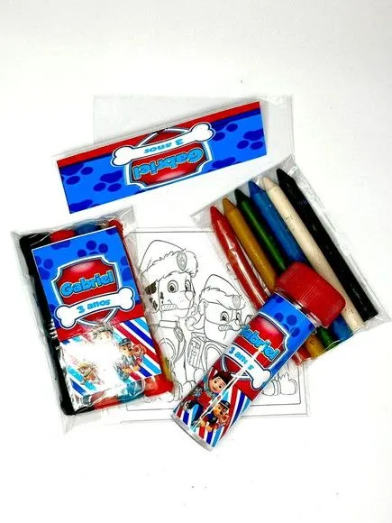 Kit Massinha + Giz + Bolha Patrulha Canina Personalizado - foto 2