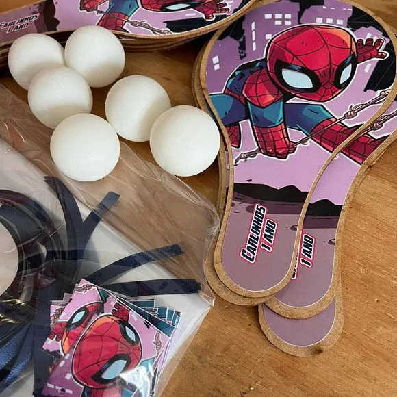 Raquete Ping Pong - Homem Aranha - foto 2