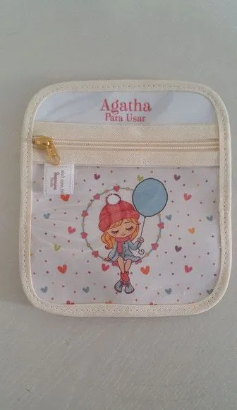 Case porta máscaras dupla face - Menina E Balão - foto 2