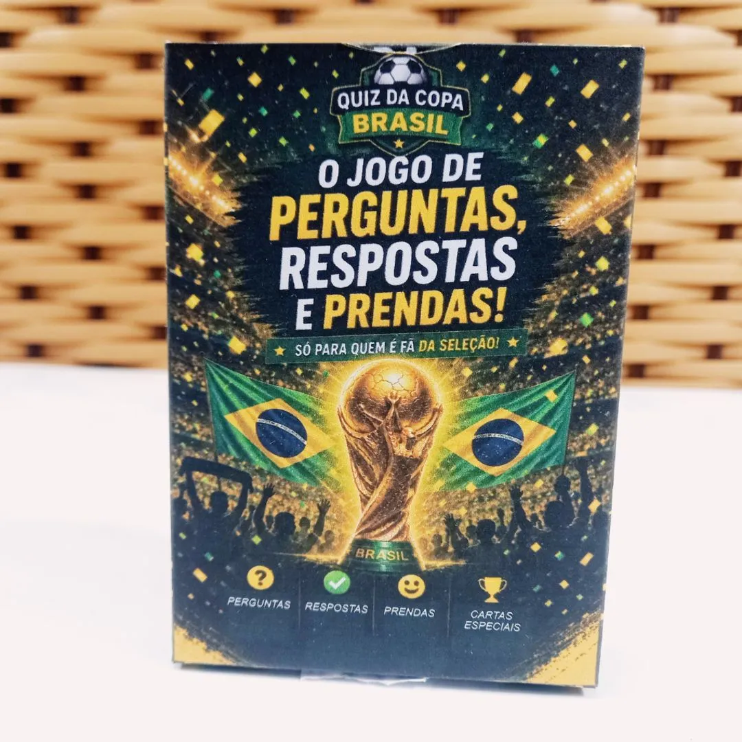 Quiz Da Copa Brasil Jogo Divertido Para Família E Amigos Futebol JD Arte - artesanato feito à mão por JD Arte