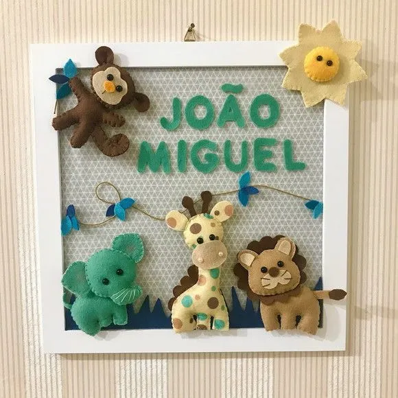 Quadro Porta Maternidade Safari - foto 2