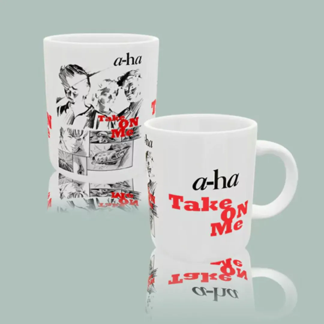 Kit camiseta+caneca a-Ha, wave anos 80, estampa take on me, exclusiva tamanhos unisex - foto 3