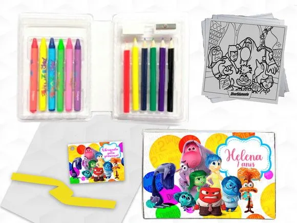 Estojinho de Pintura Divertidamente 2 Personalizado - artesanato feito à mão por creativitybynina
