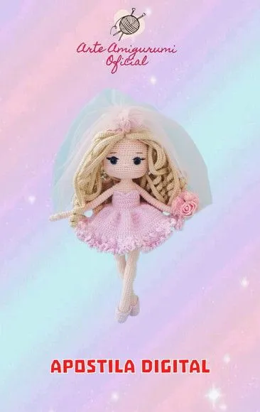 Receita Boneca Barbie Noiva - Amigurumi