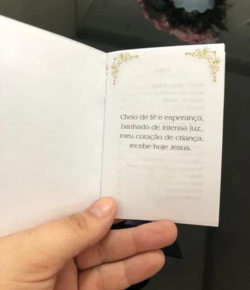 Mini livro de orações para batismo 7x10 - foto 3