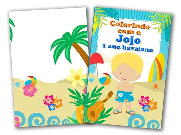 revista colorir Praia tropical - artesanato de PAPCRIE