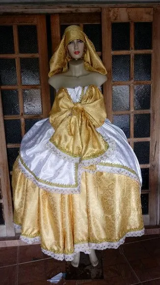 Roupa Oxum - artesanato feito à mão por Ateliê Ofatemi