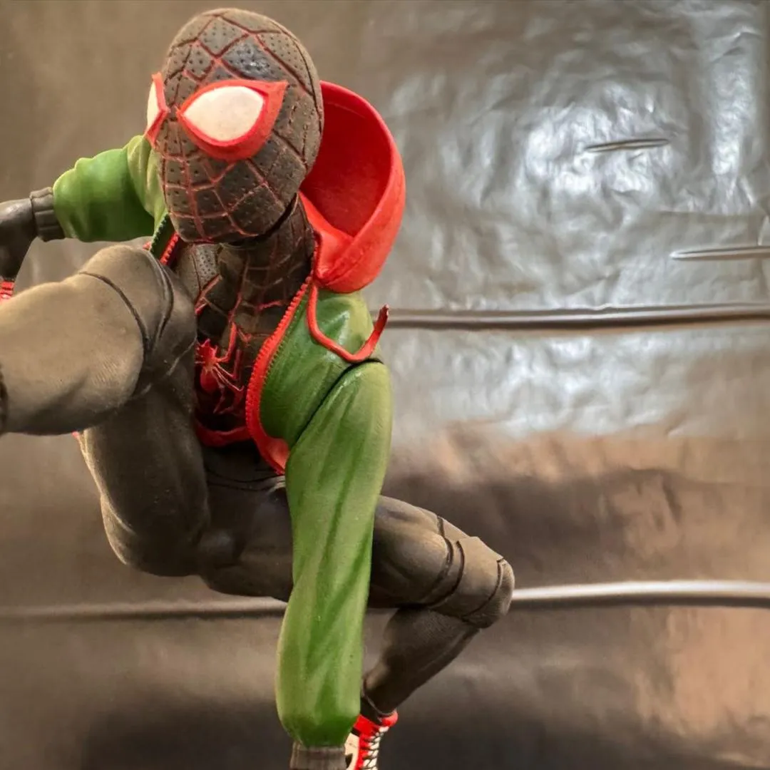 Boneco spiderman miles morales Homen aranha Action Figure - foto 4
