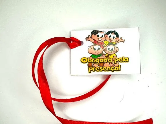 Tag Turma da Mônica Personalizada - feito à mão por Mi Papelaria Criativa