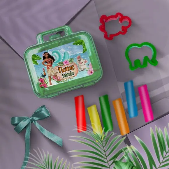 Mini Maleta - Moana Personalizada - feito à mão por Mi Papelaria Criativa