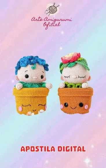 Receita Bebês Plantinhas - Amigurumi