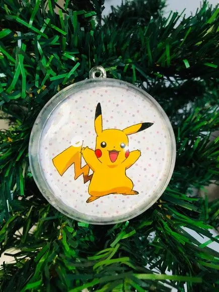 Bolinha de Natal Pokemon, Pokebola, Pikachu 2 - foto 2