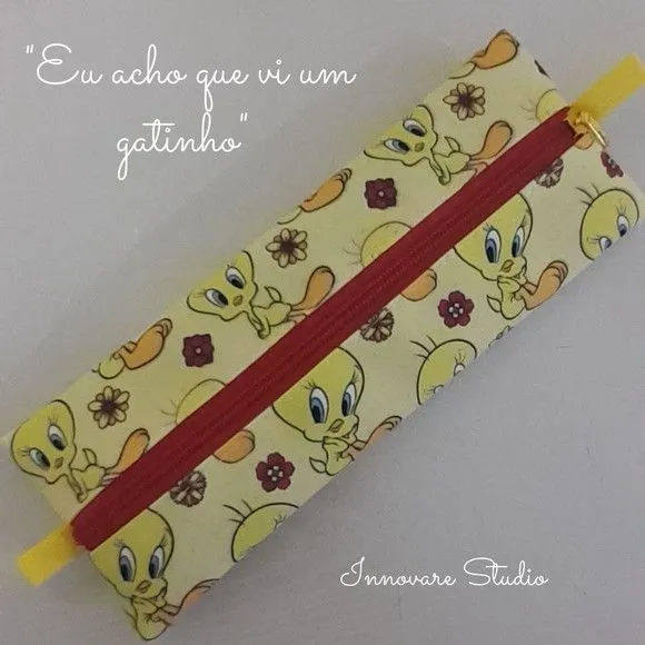 Estojo Piu-piu e Frajola - feito à mão por Innovare Studio