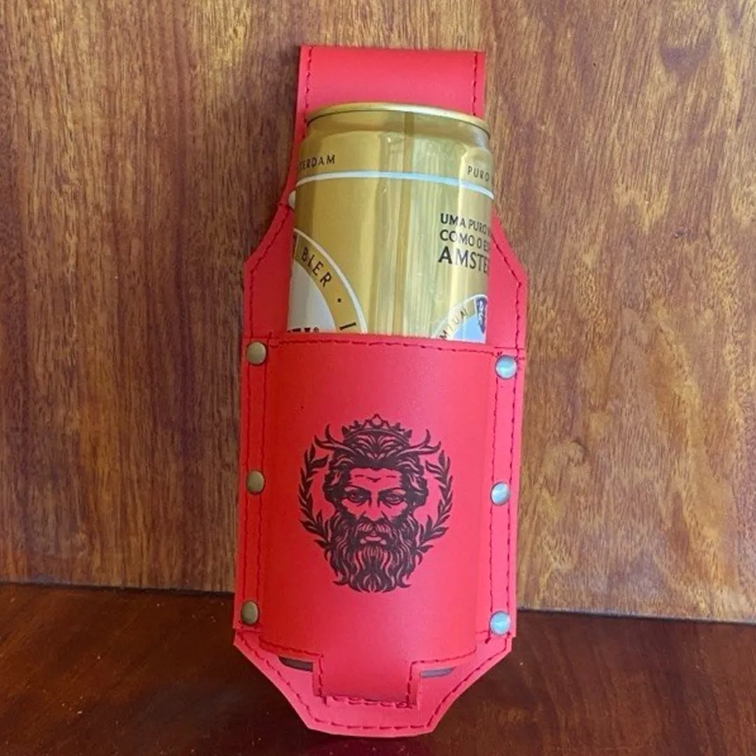 Porta-Cerveja Artesanal Personalizado a Laser em Couro Sintético - foto 5
