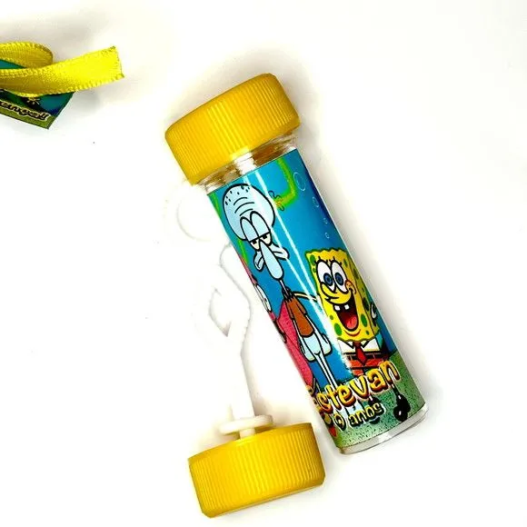Bolinha de Sabão Bob Esponja Personalizada - foto 2