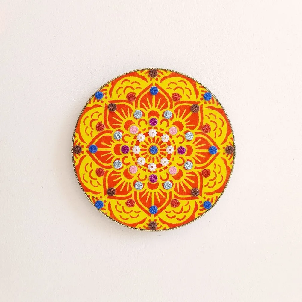 Mandala da Paz AM - artesanato de Estudio Bananeira