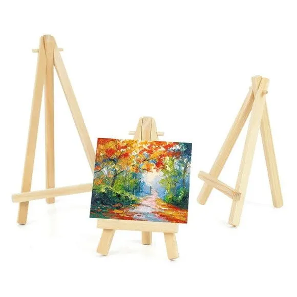Mini Cavalete Suporte Tripé para Fotos Polaroide de Madeira - feito à mão por DASERRA ARTE EM MADEIRA