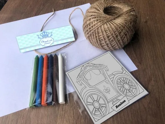Kit Giz de cera Baloeiro Personalizado - artesanato feito à mão por Mi Papelaria Criativa