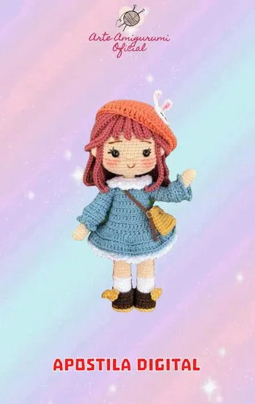Receita Boneca Maris Amigurumi - artesanato feito à mão por Arte Amigurumi Oficial