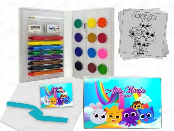 Estojo de Pintura Bolofofos Personalizado - artesanato feito à mão por creativitybynina