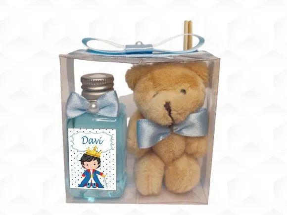Aromatizador com Ursinho Principe Personalizado - artesanato feito à mão por creativitybynina