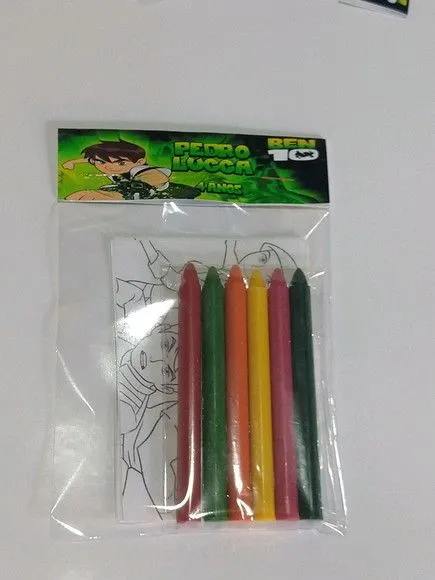 Kit Giz de cera Ben 10 Personalizado - foto 2