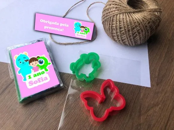 Massinha Modelar Personalizada - feito à mão por Mi Papelaria Criativa