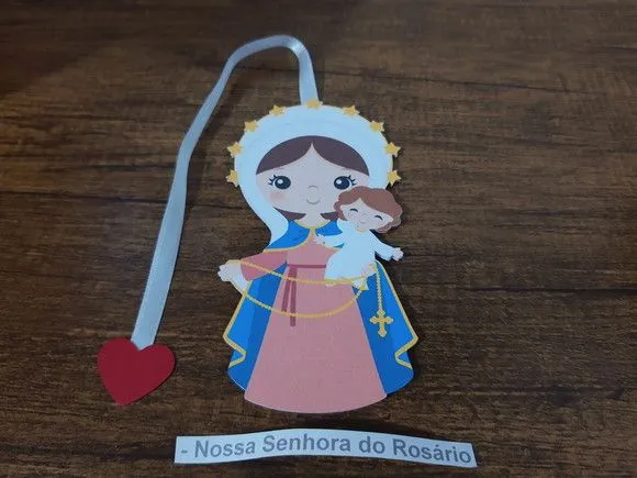 Marcador de Página 10 cm - Nossa Senhora do Rosário - foto 2