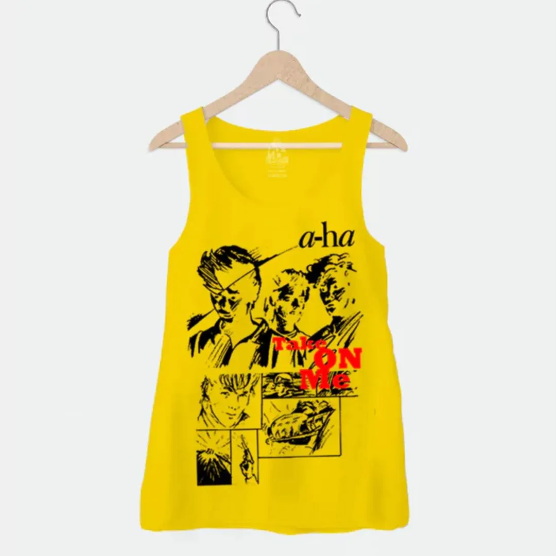 Camiseta regata a-Ha, banda rock new wave, cinthypop anos 80, estampa exclusiva tamanhos unisex - foto 6
