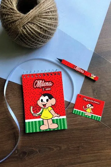 Bloquinho Magali Personalizado. - artesanato feito à mão por creativitybynina