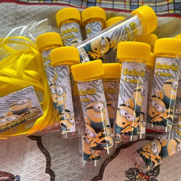 Bolha de Sabão Minions Personalizada - foto 2