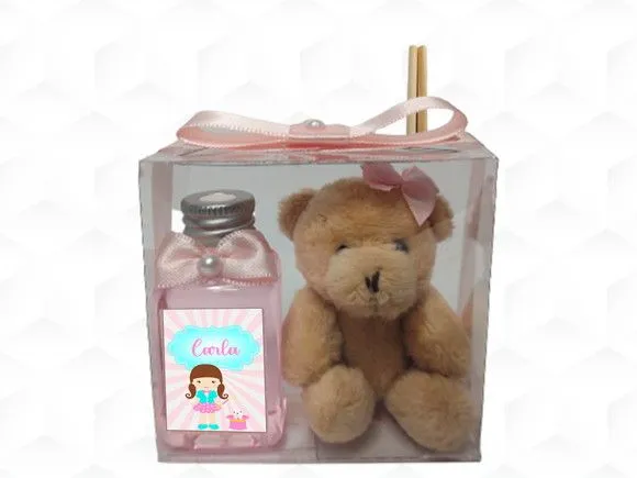 Aromatizador com Ursinha Circo Personalizada - artesanato feito à mão por creativitybynina