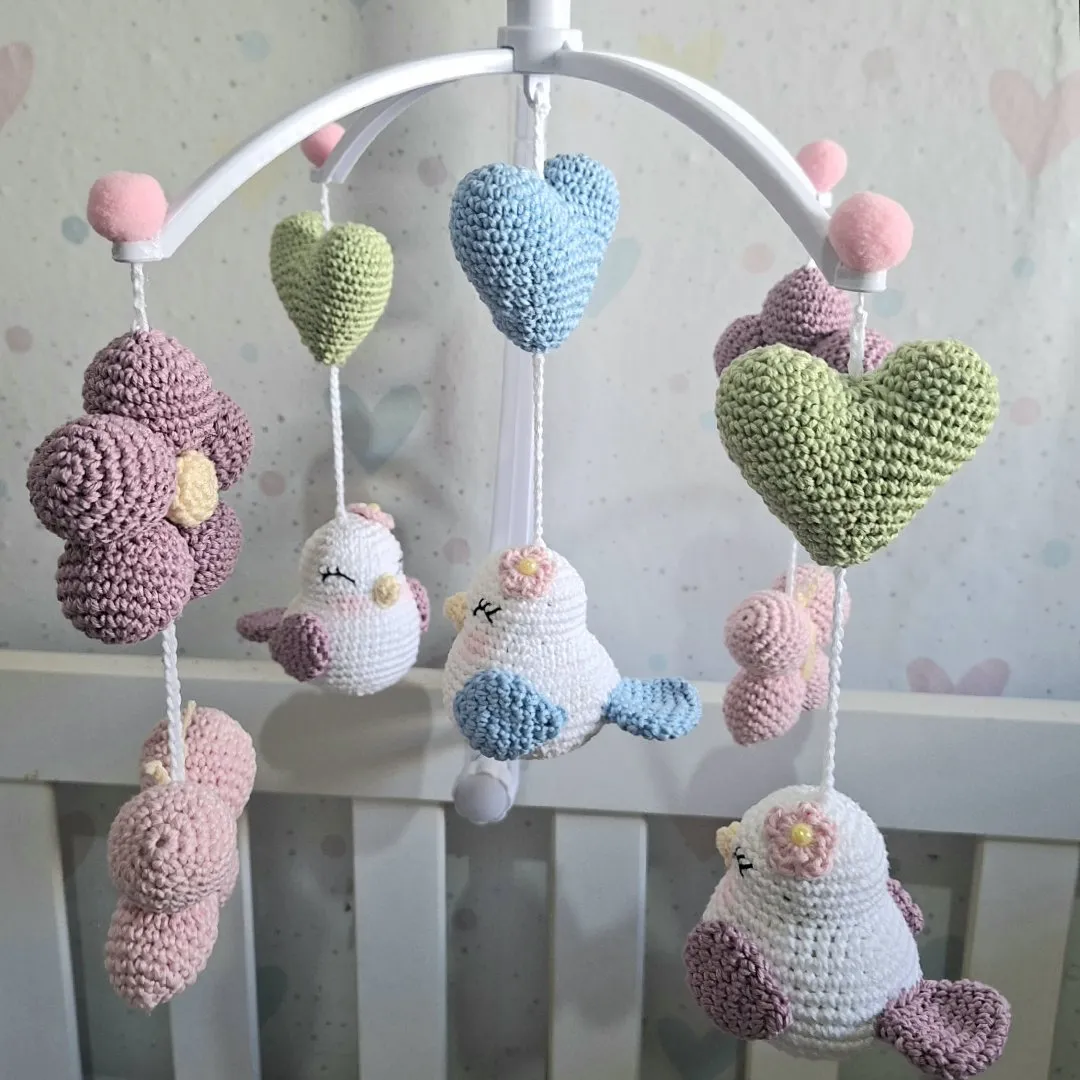 Móbile pássaros amigurumi - foto 2
