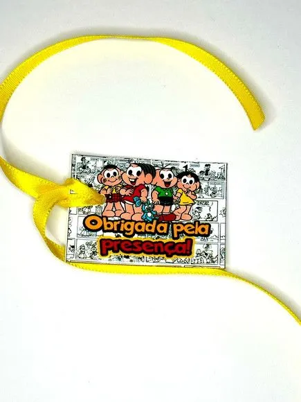 Tag Turma da Mônica Personalizada - feito à mão por Mi Papelaria Criativa