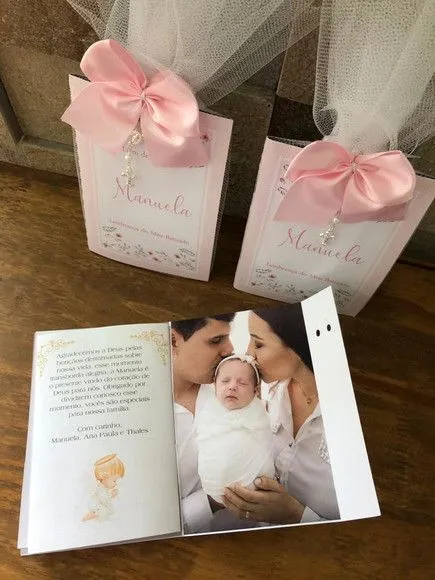 Livro de orações luxo com foto para batismo - foto 2