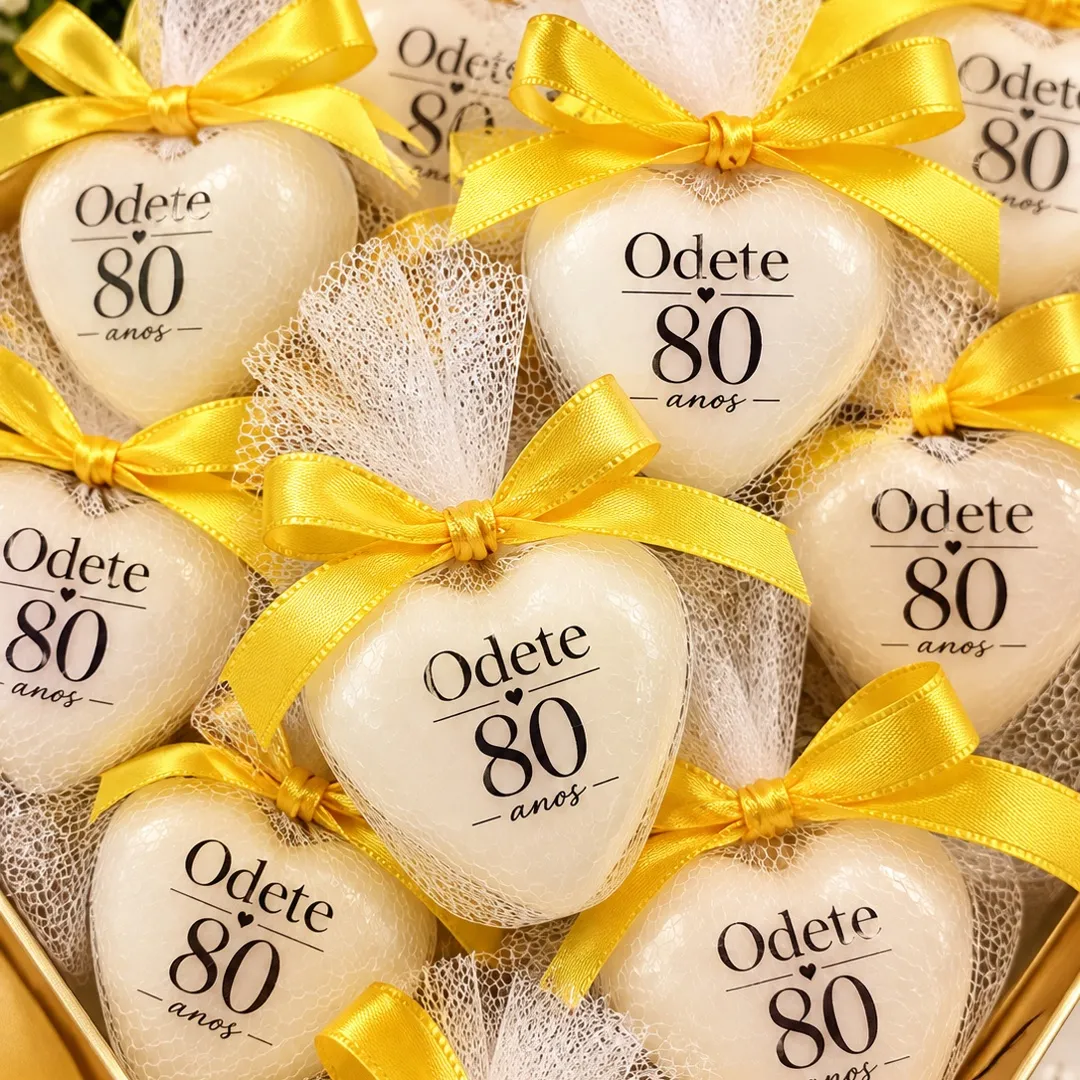 20 Lembracinhas Corações de Sabonetes Personalizados - foto 2