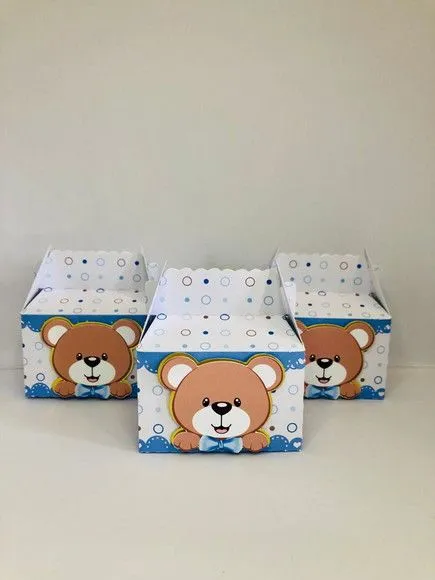 Mini Maleta Ursinho - artesanato de Fina Essência Papelaria Personalizada