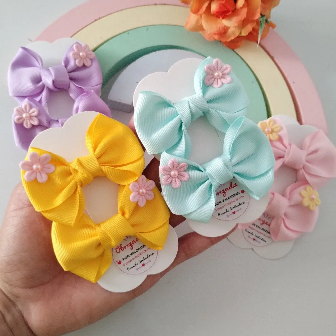 kit 4 unidades, laço de menina.laco de bebê. tiara infantil - foto 7