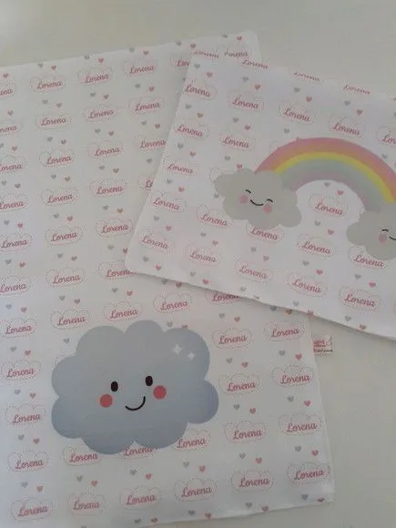 Kit 4 paninhos para bebê - feito à mão por Innovare Studio
