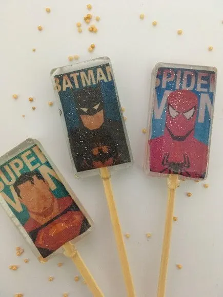 Liga da Justiça ! - feito à mão por Lollipops Cristal