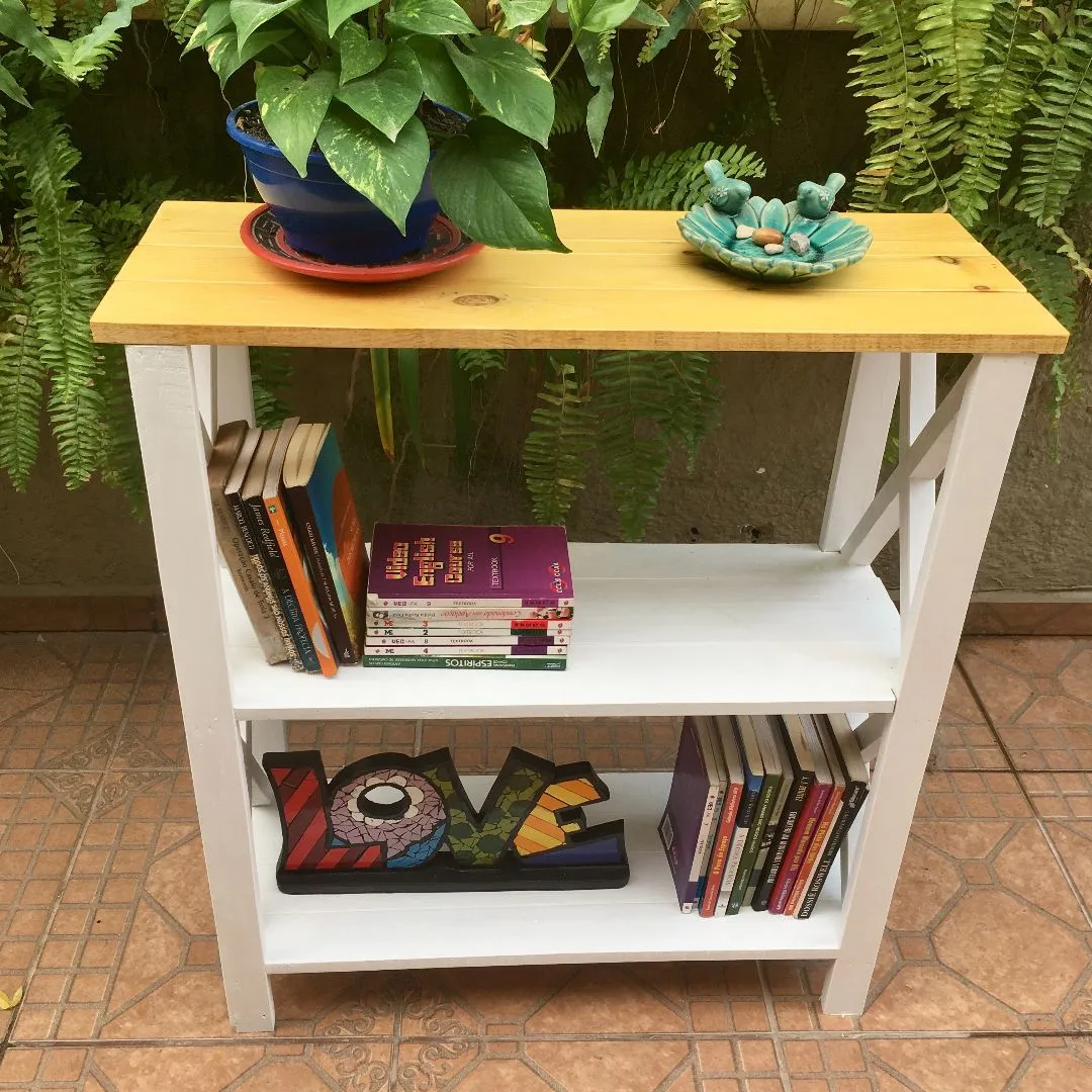 📚 Estante Rústica Clean em Madeira – 3 Prateleiras - foto 4