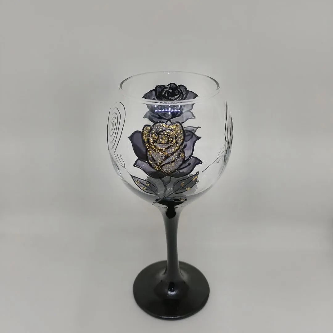 Taça Pombagira de vidro Rosa Negra - foto 2